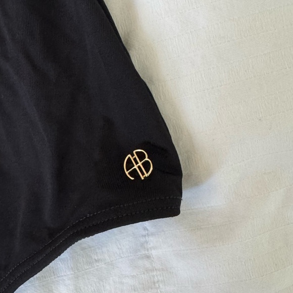 ANINE BING Black Ruched Tube Top Bodysuit XS - Picture 3 of 5